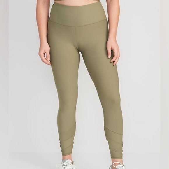 OLD NAVY Active High-Rise Powersoft Go-Dry 7/8 Ankle Cutout Leggings XL Petite - Picture 13 of 14